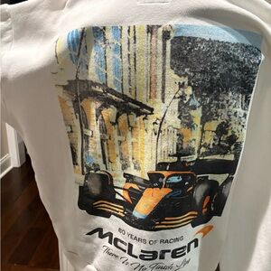 McLaren White Graphic Hoodie